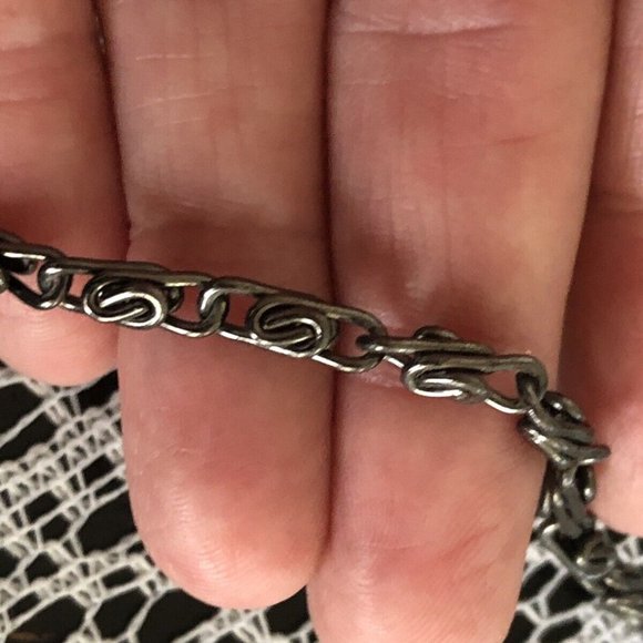 Vintage Black Satin Evening Bag Purse with Rhinestones - Picture 3 of 11